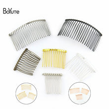 Load image into Gallery viewer, BoYuTe 10Pcs Metal Wire Hair Comb Base 8 Colors Plated Diy Hand Made Women's Hair Jewelry Accessories