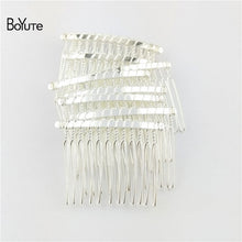 Load image into Gallery viewer, BoYuTe 10Pcs Metal Wire Hair Comb Base 8 Colors Plated Diy Hand Made Women's Hair Jewelry Accessories