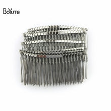 Load image into Gallery viewer, BoYuTe 10Pcs Metal Wire Hair Comb Base 8 Colors Plated Diy Hand Made Women's Hair Jewelry Accessories