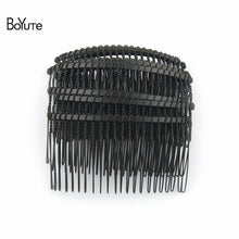 Load image into Gallery viewer, BoYuTe 10Pcs Metal Wire Hair Comb Base 8 Colors Plated Diy Hand Made Women's Hair Jewelry Accessories