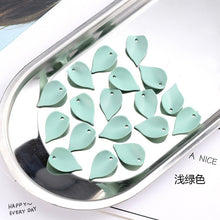 Load image into Gallery viewer, 10Pcs/Lot DIY Matte Acrylic Petals Charms Pendant Jewelry Findings Hand Made Resin Leaves Earrings Accessories for Needlework