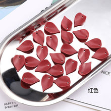 Load image into Gallery viewer, 10Pcs/Lot DIY Matte Acrylic Petals Charms Pendant Jewelry Findings Hand Made Resin Leaves Earrings Accessories for Needlework