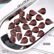 Load image into Gallery viewer, 10Pcs/Lot DIY Matte Acrylic Petals Charms Pendant Jewelry Findings Hand Made Resin Leaves Earrings Accessories for Needlework