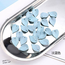 Load image into Gallery viewer, 10Pcs/Lot DIY Matte Acrylic Petals Charms Pendant Jewelry Findings Hand Made Resin Leaves Earrings Accessories for Needlework